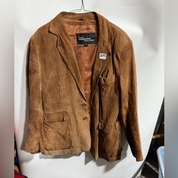 #3075-Wilson Brown Suede Men's Jacket - Picture 2 of 4